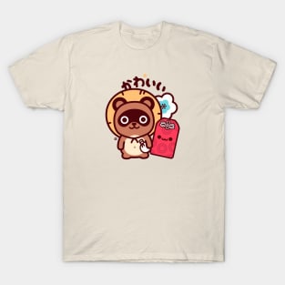 Tanuki Omamori Kawaii T-Shirt